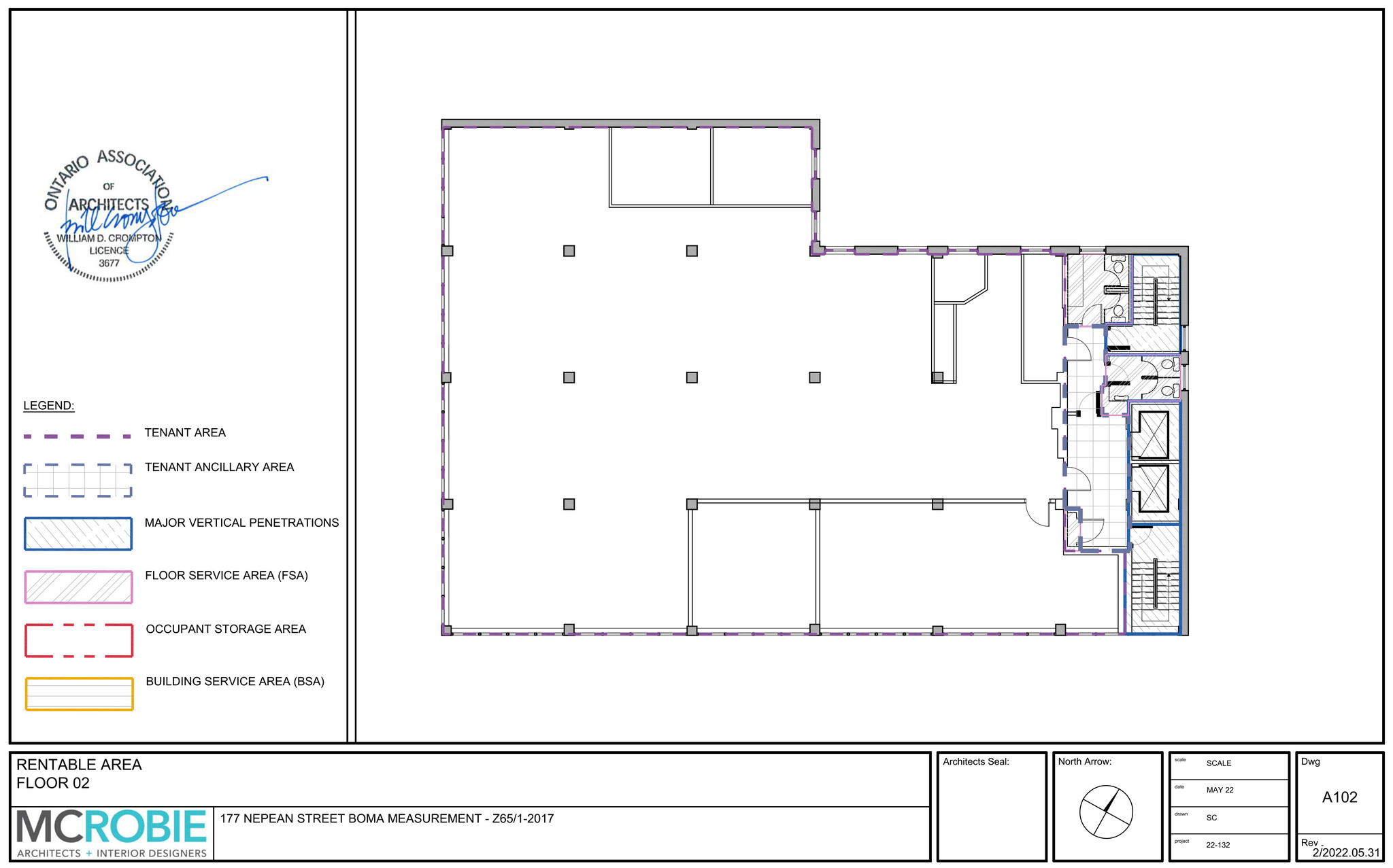 177 Nepean St, Ottawa, ON à louer Plan d’étage– Image 1 sur 24
