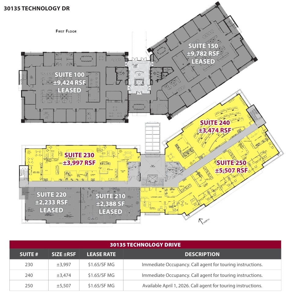30111 Technology Dr, Murrieta, CA à louer Plan d’étage– Image 1 sur 1