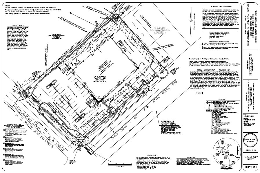 2707 Greensboro Rd, Martinsville, VA à louer Plan de site– Image 1 sur 1