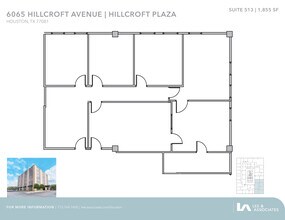 6065 Hillcroft Ave, Houston, TX à louer Plan d’étage– Image 1 sur 1