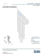 1299 Ocean Ave, Santa Monica, CA à louer Plan d’étage– Image 1 sur 2