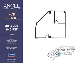 15400 Knoll Trail Dr, Dallas, TX à louer Plan d’étage– Image 1 sur 1