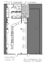 899-905 Bridgeport Ave, Shelton, CT à louer Plan d’étage– Image 1 sur 1