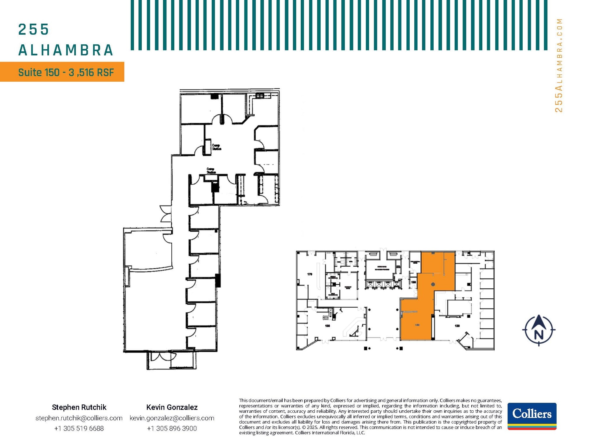 255 Alhambra Cir, Coral Gables, FL à louer Plan d’étage– Image 1 sur 1