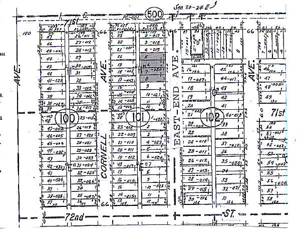 7110-7118 S East End Ave, Chicago, IL à vendre - Plan cadastral – Image 2 sur 4