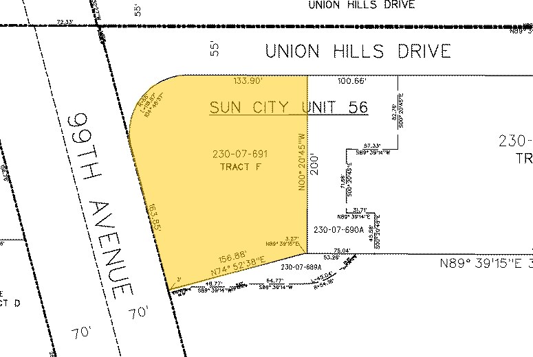 9885 W Union Hills Dr, Sun City, AZ à vendre - Plan cadastral – Image 2 sur 5