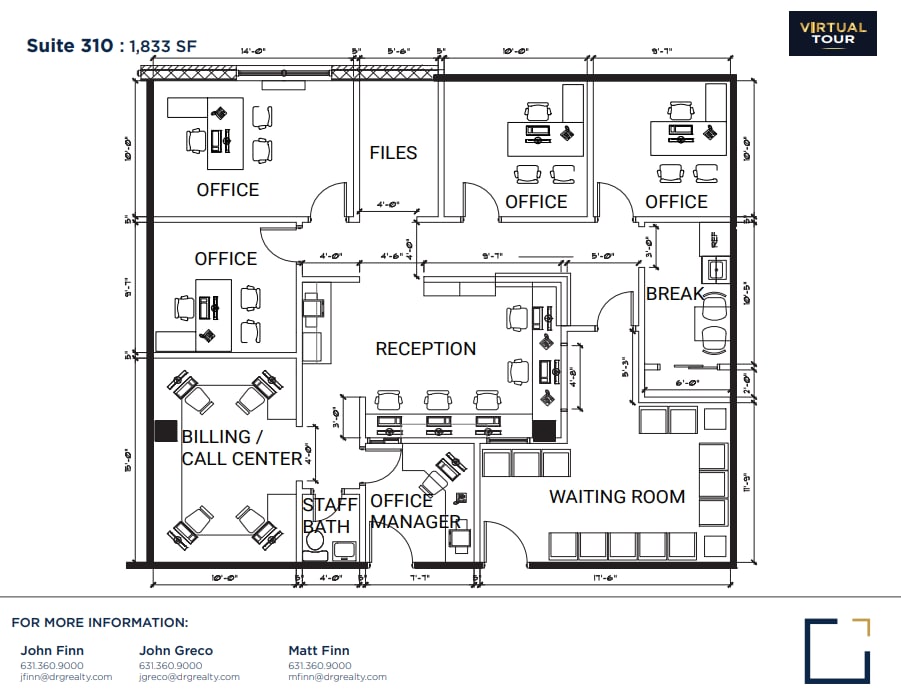 222 Middle Country Rd, Smithtown, NY à louer Plan d’étage– Image 1 sur 1