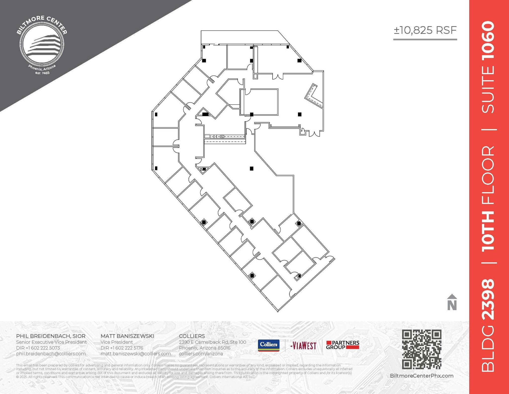 2398 E Camelback Rd, Phoenix, AZ à louer Plan d’étage– Image 1 sur 2