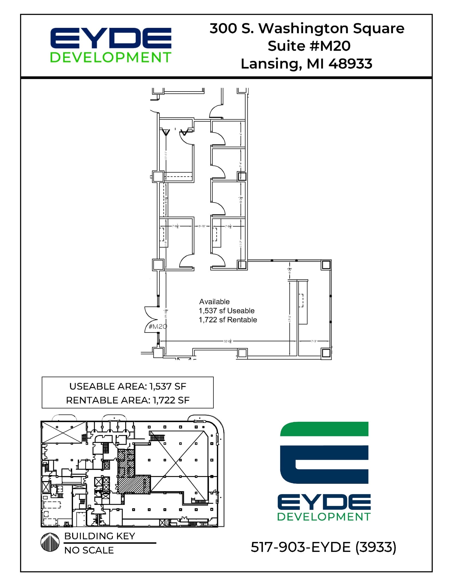 300 S Washington Sq, Lansing, MI à louer Plan de site– Image 1 sur 1