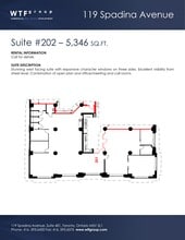 119 Spadina Ave, Toronto, ON à louer Plan de site– Image 1 sur 5