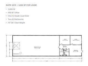 2501-2519 Gravel Dr, Fort Worth, TX à louer Plan d’étage– Image 1 sur 1