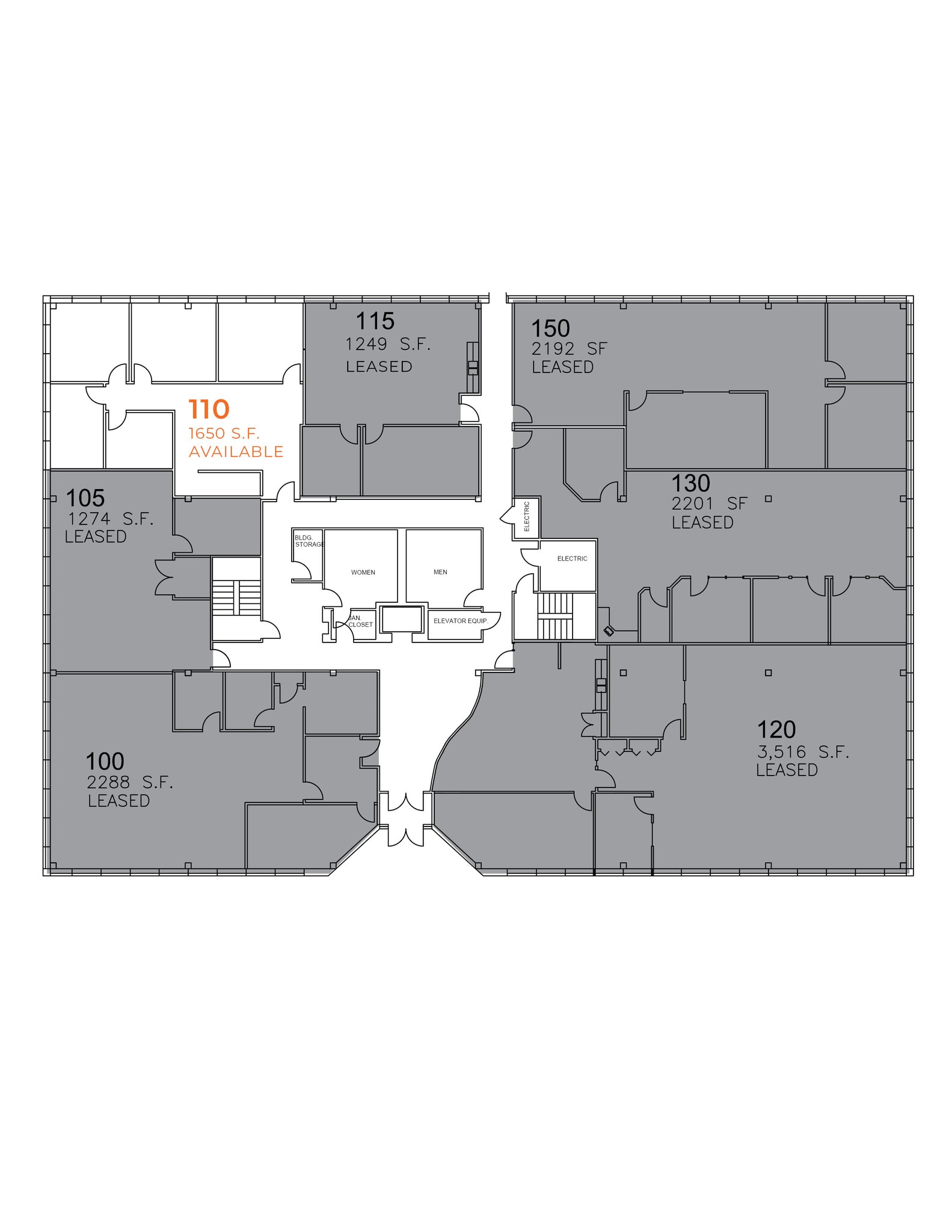 555 Waters Edge, Lombard, IL à louer Plan d’étage– Image 1 sur 1
