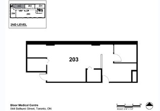 844 Bathurst St, Toronto, ON à louer Plan d’étage– Image 1 sur 1