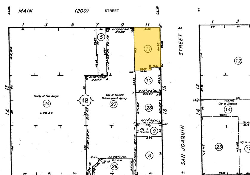 11 S San Joaquin St, Stockton, CA à louer - Plan cadastral – Image 3 sur 17