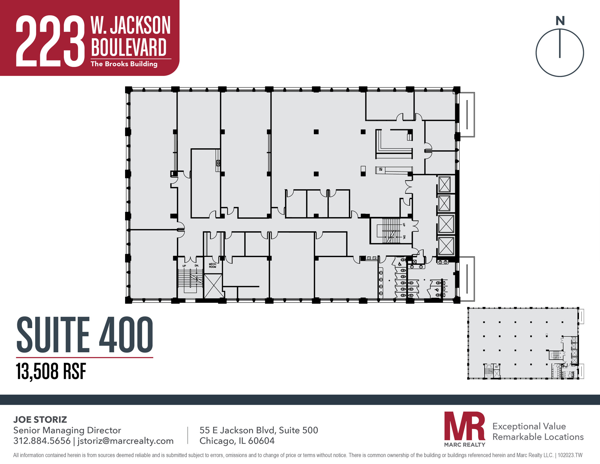 223 W Jackson Blvd, Chicago, IL à louer Plan d’étage– Image 1 sur 20