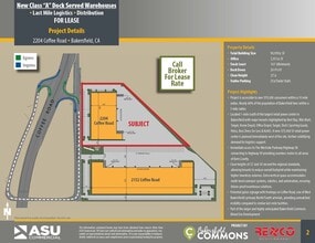 2204 Coffee Rd, Bakersfield, CA à louer Plan de site– Image 1 sur 2