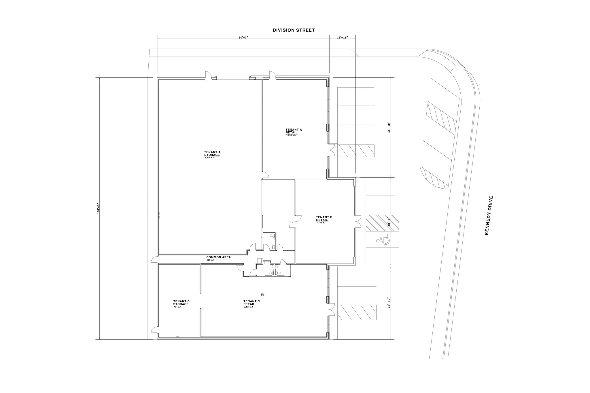 305-325 S Kennedy Dr, Bradley, IL à louer Plan de site– Image 1 sur 1