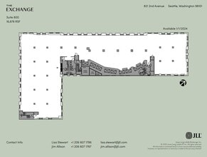 821 2nd Ave, Seattle, WA à louer Plan d’étage– Image 1 sur 1