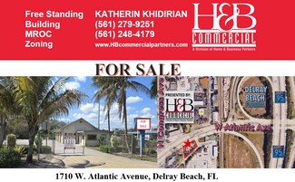 Plus de détails pour 1710 W Atlantic Ave, Delray Beach, FL - Local commercial à vendre