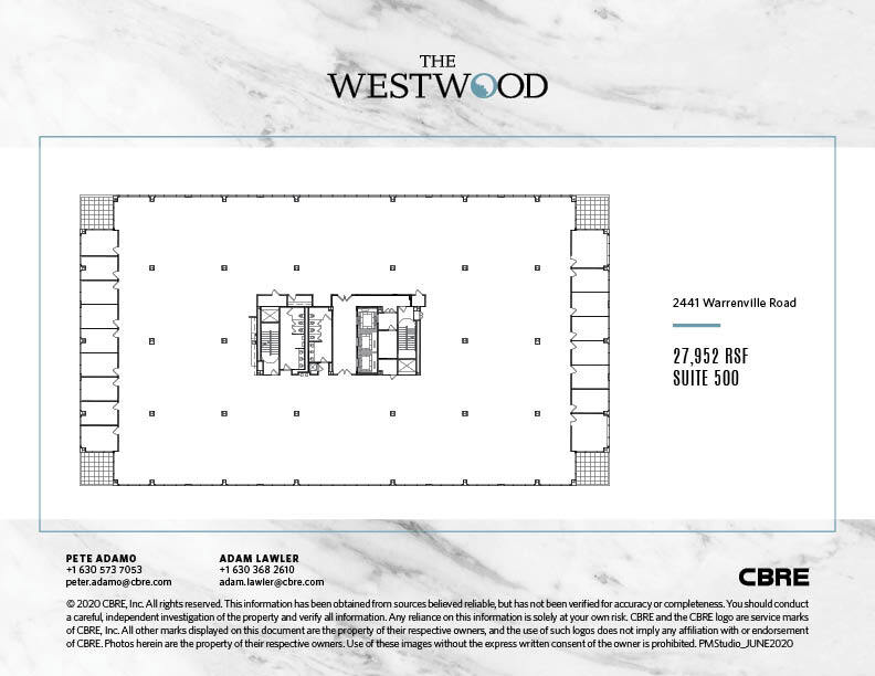 2441 Warrenville Rd, Lisle, IL à louer Plan d’étage– Image 1 sur 1