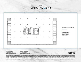 2441 Warrenville Rd, Lisle, IL à louer Plan d’étage– Image 1 sur 1