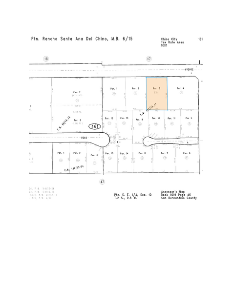 4861 Chino Ave, Chino, CA à louer - Plan cadastral – Image 3 sur 4