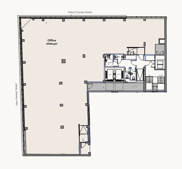 50 Great Charles Street Queensway, Birmingham à louer Plan d’étage– Image 1 sur 1