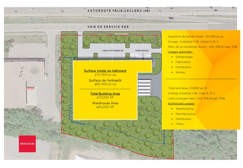 Hwy Trans-Canada, Baie-d'Urfé, QC à vendre - Plan de site – Image 3 sur 4