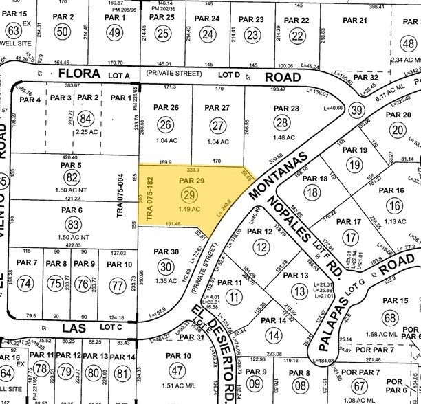 77810 Las Montanas Rd, Palm Desert, CA à louer - Plan cadastral – Image 2 sur 4