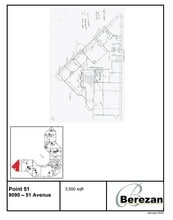 9004-9090 51st Ave NW, Edmonton, AB à louer Plan d’étage– Image 1 sur 1