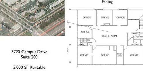 3720 Campus Dr, Newport Beach, CA à louer Plan d’étage– Image 1 sur 1
