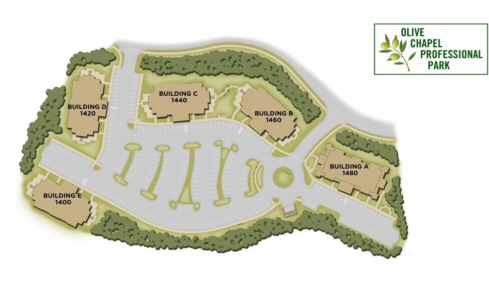 1400 Chapel Ridge Rd, Apex, NC à louer - Plan de site – Image 2 sur 2