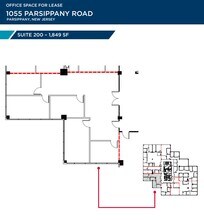1055 Parsippany Blvd, Parsippany, NJ à louer Plan d’étage– Image 1 sur 9