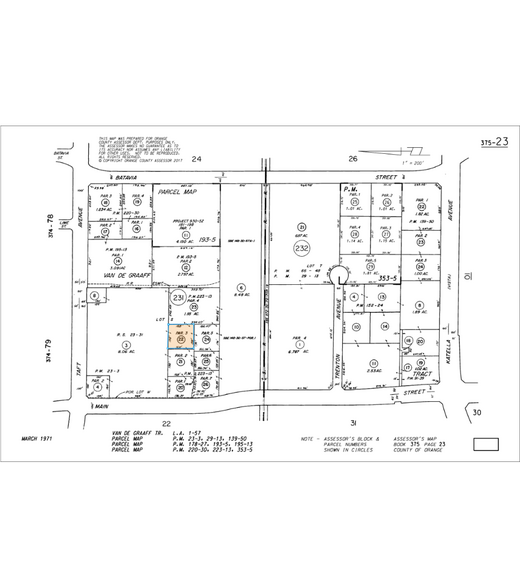 1589 N Main St, Orange, CA à louer - Plan cadastral – Image 2 sur 2