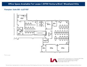 20700 Ventura Blvd, Woodland Hills, CA à louer Plan d’étage– Image 1 sur 1