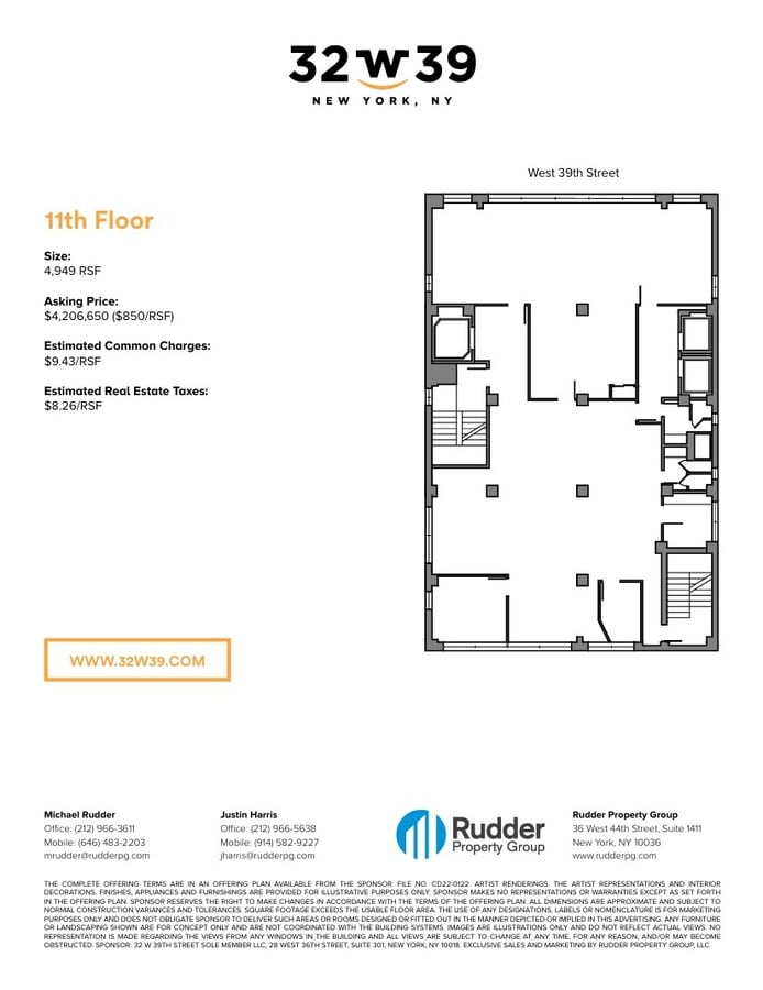32 W 39th St, New York, NY 10018 - Lot OFF11 - - Plan d’étage - Image 1 of 1