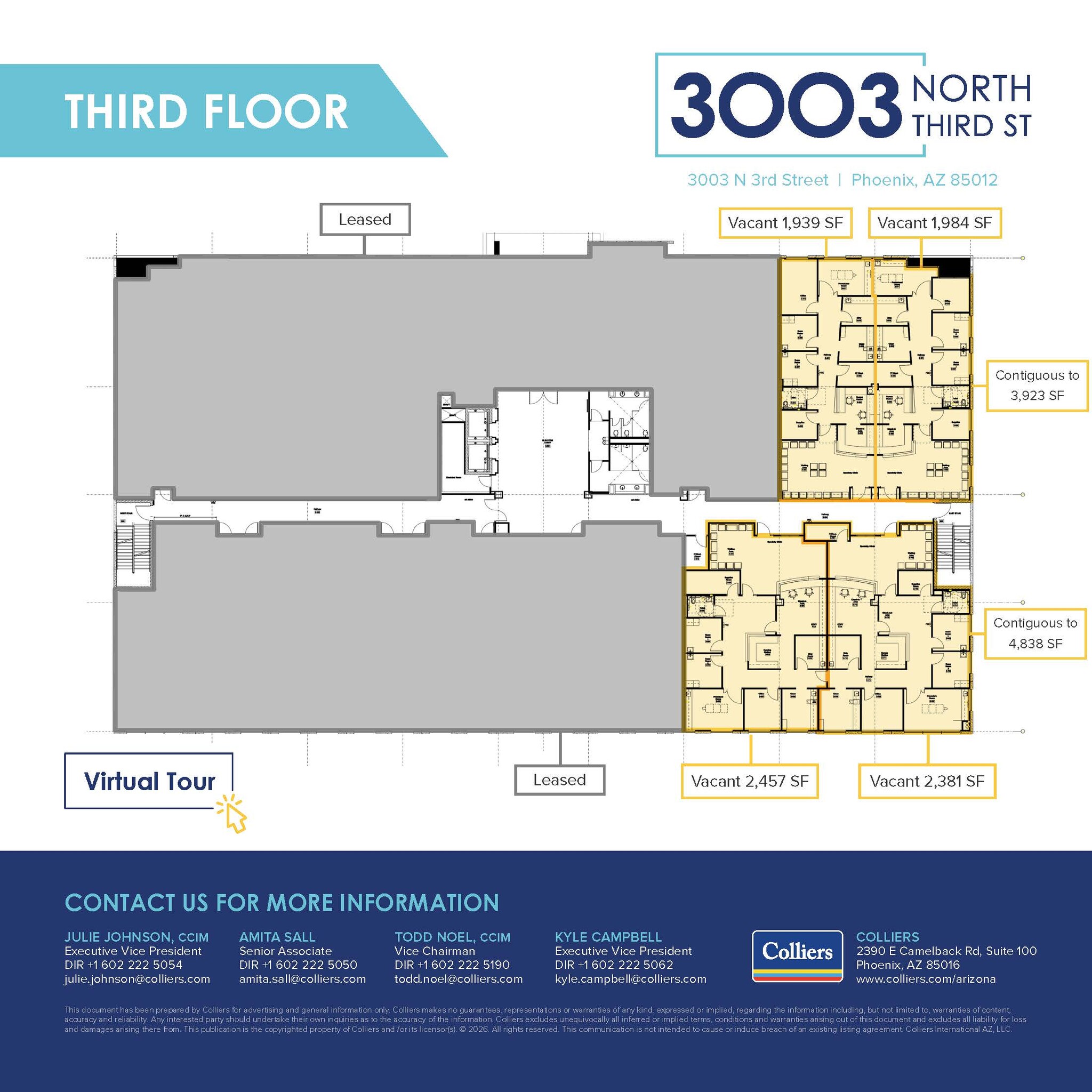 3003 N 3rd St, Phoenix, AZ à vendre Plan d’étage– Image 1 sur 1