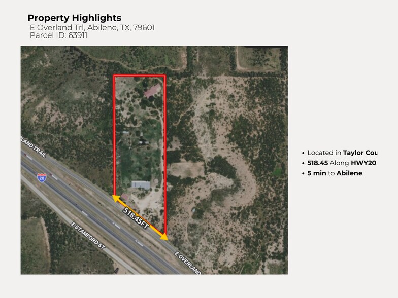 10.3AC East Overland Trail, Abilene, TX à vendre - Photo de l’immeuble – Image 2 sur 7