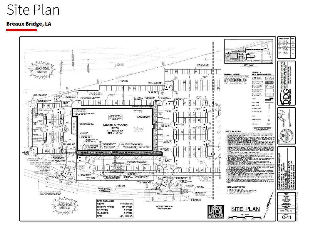 2314 N Frontage Rd, Breaux Bridge, LA à louer Plan de site– Image 1 sur 1