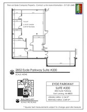 2852 Eyde Pky, East Lansing, MI à louer Plan d’étage– Image 1 sur 1