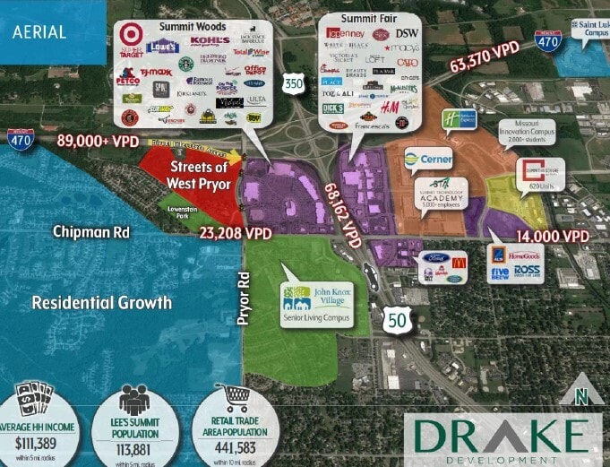 2160 NW Lowenstein Dr, Lee's Summit, MO à louer - Aérien – Image 2 sur 5