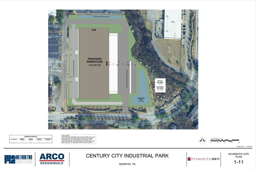 0 Century Center Parkway, Memphis, TN à louer - Plan de site – Image 3 sur 4