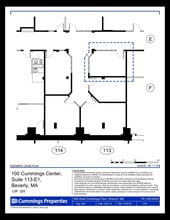 100 Cummings Ctr, Beverly, MA à louer Plan d’étage– Image 1 sur 1