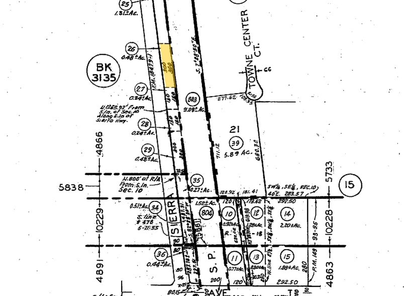 45424 N Sierra Hwy, Lancaster, CA à vendre - Plan cadastral – Image 2 sur 2