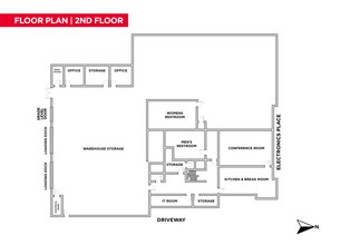4520 Electronics Pl, Los Angeles, CA à louer Plan d’étage– Image 2 sur 2