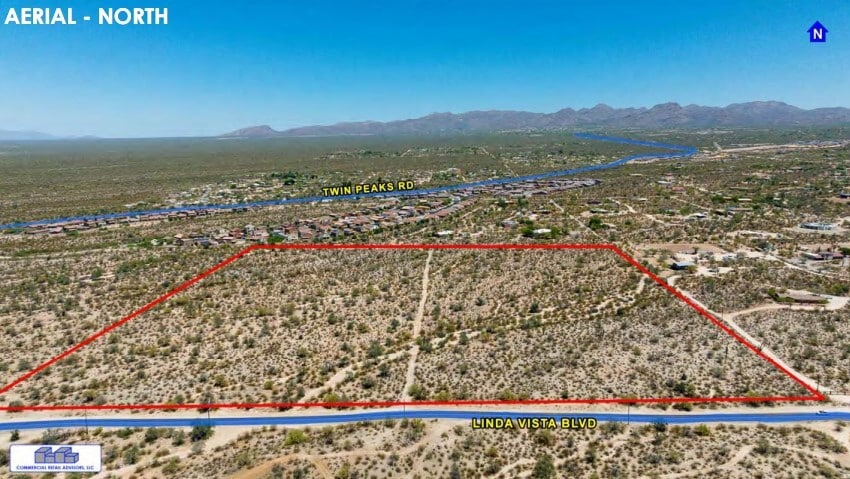 E SEC of Linda Vista Blvd & Twin Peaks Rd, Tucson, AZ à vendre - Aérien – Image 2 sur 6