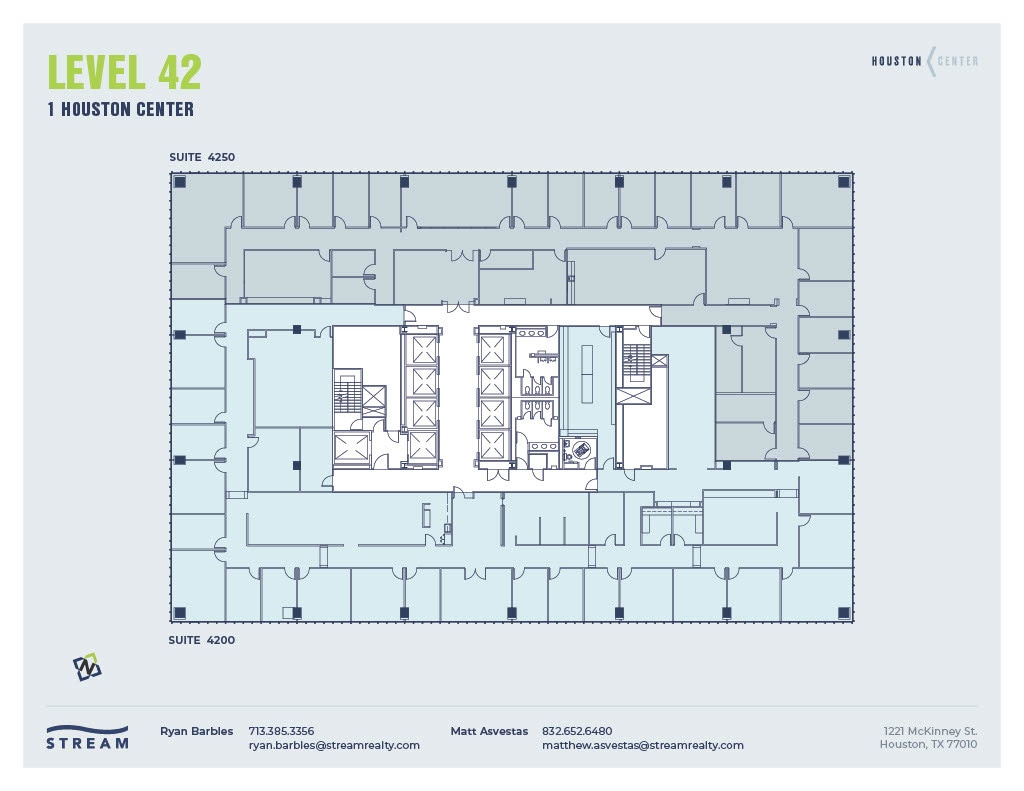 1221 McKinney St, Houston, TX à louer Plan d’étage– Image 1 sur 1