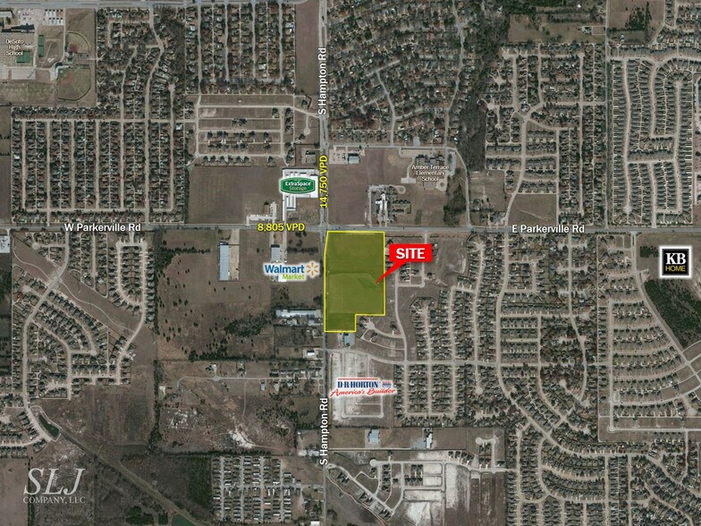 S Hampton Rd & E Parkerville Rd, DeSoto, TX à louer - Aérien – Image 1 sur 4