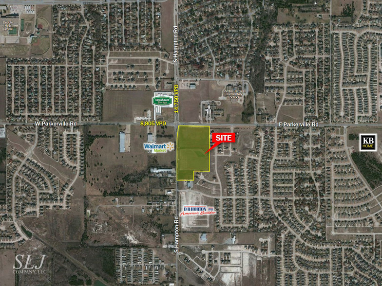 S Hampton Rd & E Parkerville Rd, DeSoto, TX à louer - Aérien – Image 1 sur 4