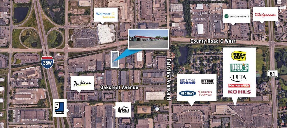 1928-1948 W County Road C, Roseville, MN à louer - Aérien – Image 3 sur 7
